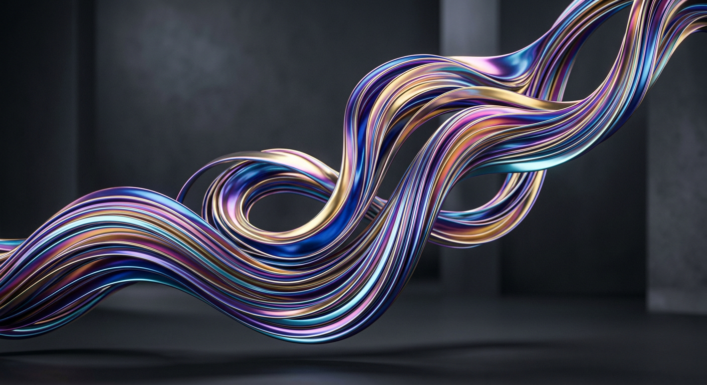 AI-generated abstract 3D render
